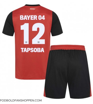 Bayer Leverkusen Edmond Tapsoba #12 Hjemmebanetrøje Børn 2024-25 Kortærmet (+ Korte bukser)